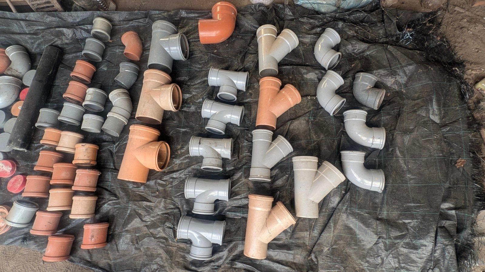 PVC tussenstukken hulpstukken, Doe-het-zelf en Bouw, Buizen en Afvoer, Ophalen, PVC
