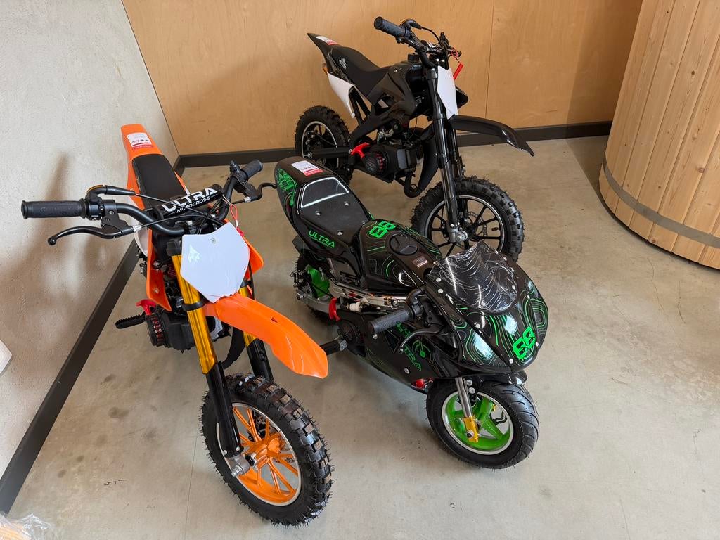 49cc kinder moto benzine, Fietsen en Brommers, Ophalen, Nieuw, 49 cc