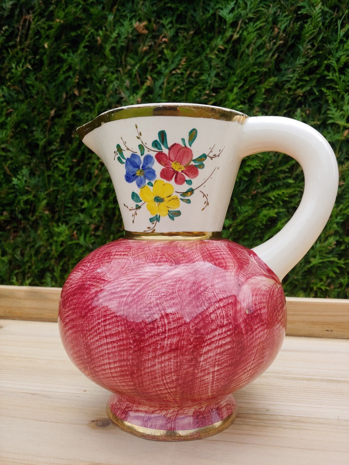 Vintage Belgische keramische kan jaren 50-60, Antiek en Kunst, Antiek | Vazen, Ophalen