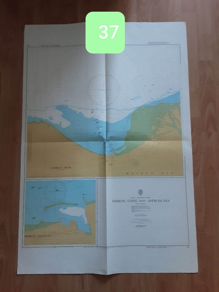 Zeekaarten met vaarroutes (deel 1), Ophalen of Verzenden, Gebruikt, Kaart, Foto of Prent
