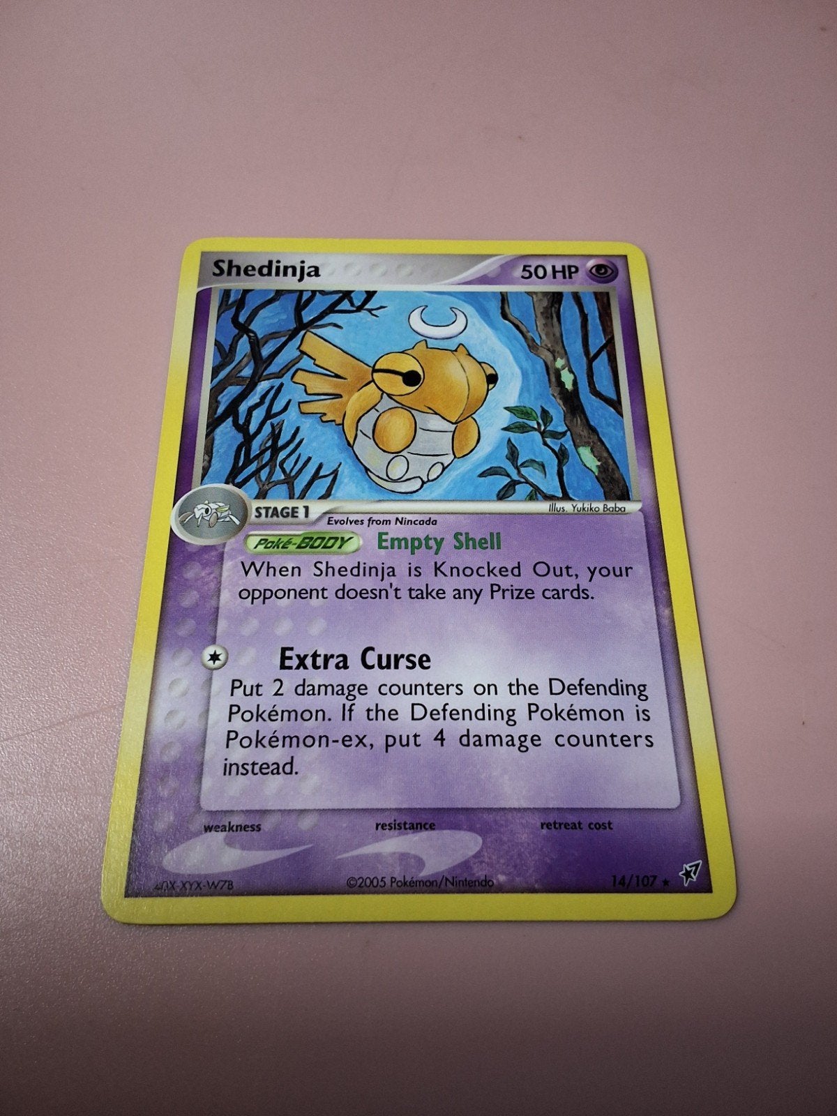 • Shedinja 14/107 — Ensemble EX Deoxys — État vintage, Enlèvement