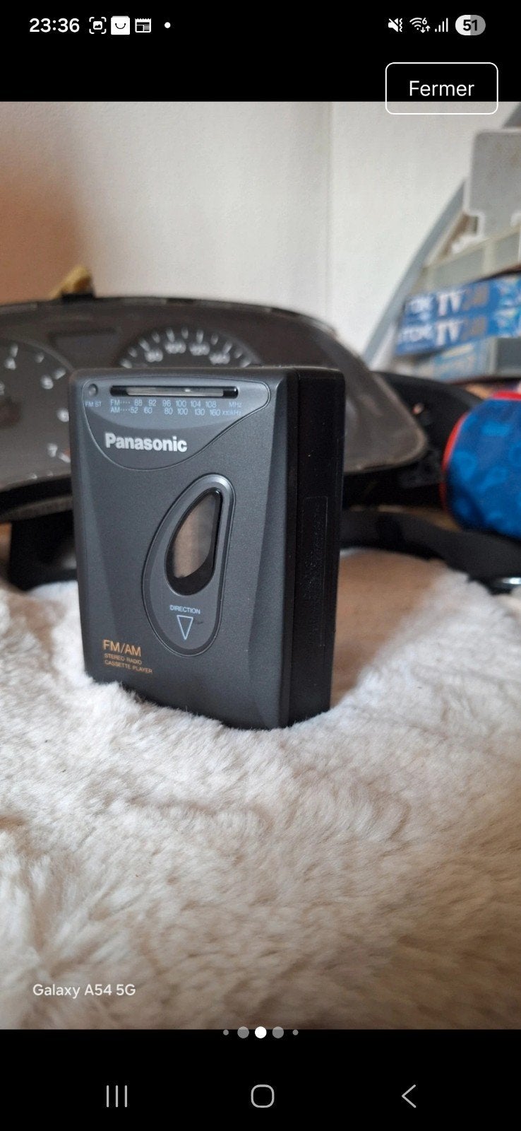 Walkman Panasonic RQ-V60 neuf  boite avec écouteurs origine​, Enlèvement ou Envoi, Walkman ou Baladeur