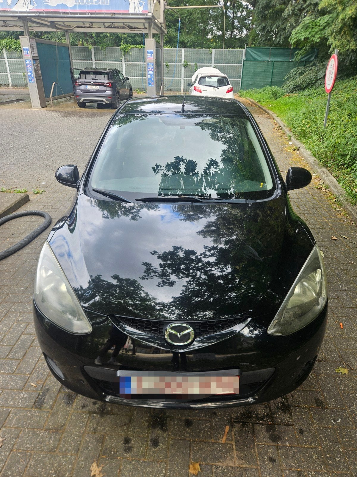 Mazda 2 (2008) - 1.3 Benzine - 218.000 km, Auto's, Mazda, Voorwielaandrijving, Zwart, Bedrijf, 5 deurs
