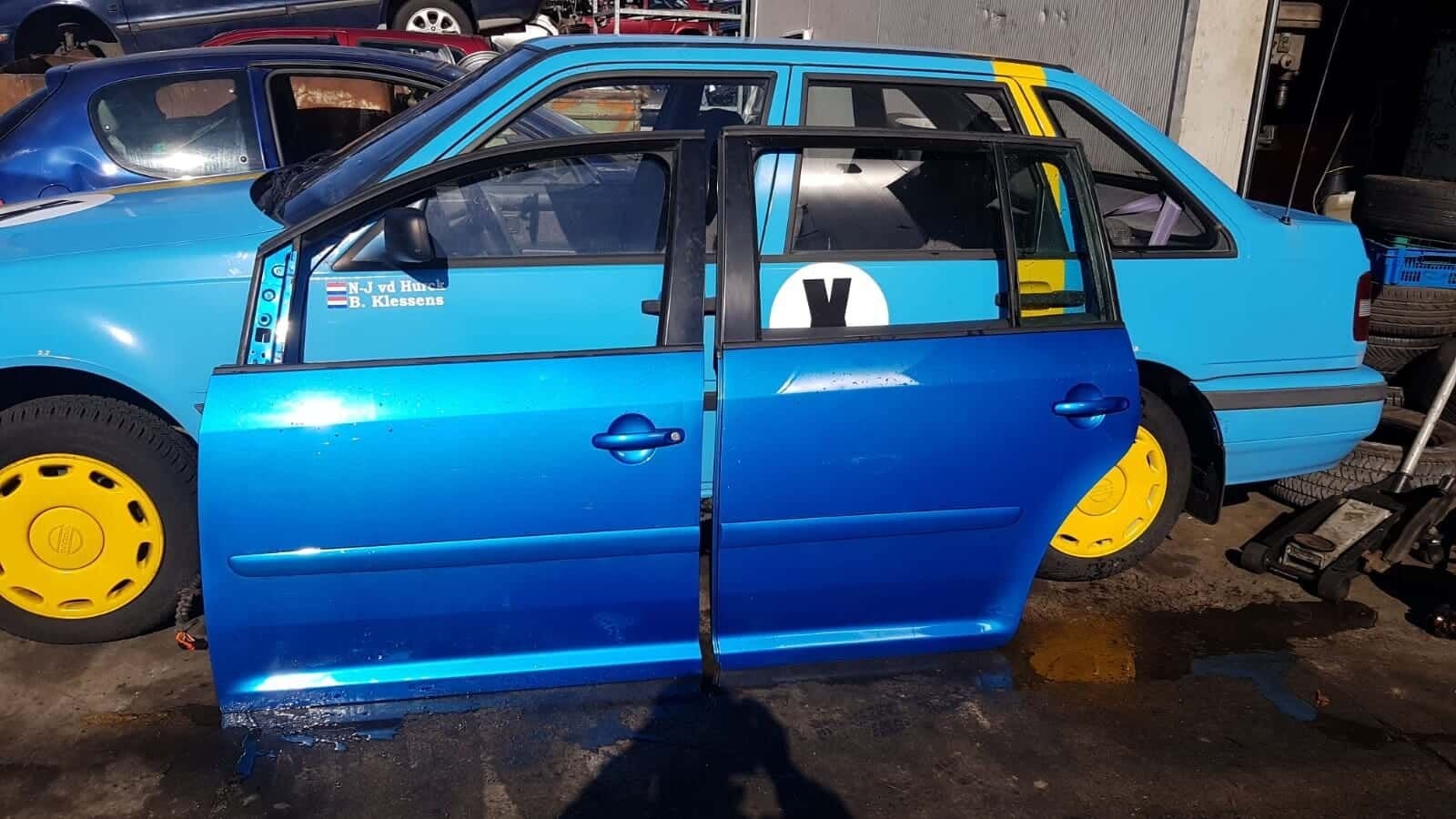 VW Touran portieren linksvoor linksachter fase 1  bj 2005, -, Utilisé, Porte, -