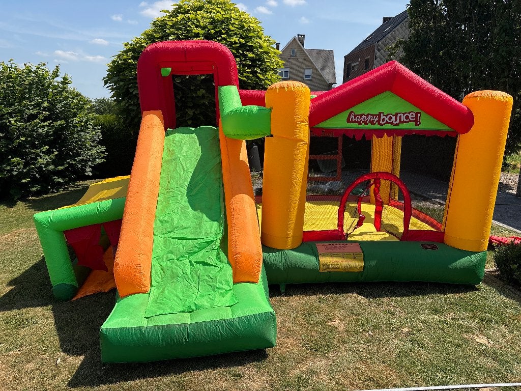 Happy bounce springkasteel, Enfants & Bébés, Jouets | Extérieur | Coussins gonflables, Enlèvement, Utilisé