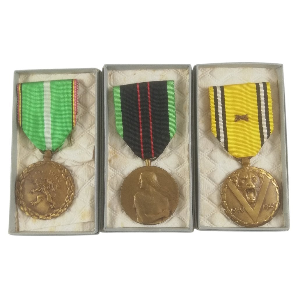 België - set medailles 40-45, Ophalen of Verzenden, Landmacht, Lintje, Medaille of Wings