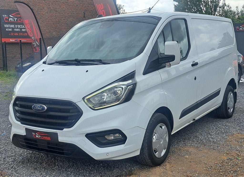 Ford Transit Custom 2.0 TDCi L1H1-3 Plaatsen -BTW aftrekbaar, Autos, Camionnettes & Utilitaires, Cuir, Euro 6, Entreprise, 3 places