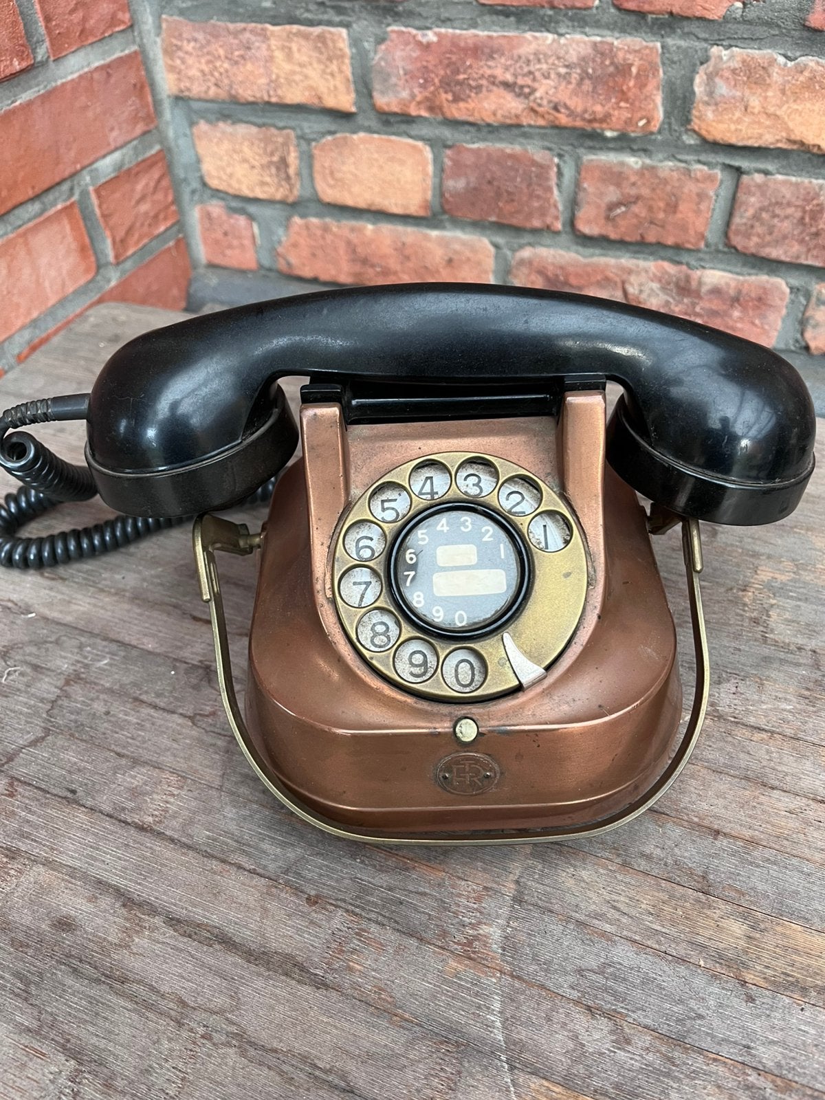 Vintage draaischijftelefoon RTT 56 B, Ophalen, Gebruikt, Bakeliet
