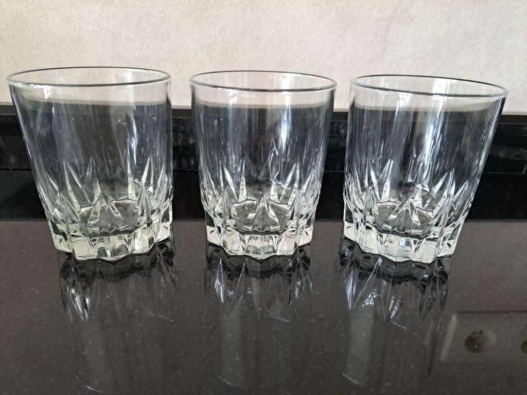 3 kristallen glazen, Ophalen, Zo goed als nieuw, Glas, Glas of Glazen