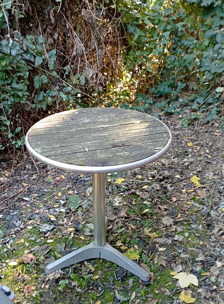 Table de jardin ronde, Tuin en Terras, Ophalen, Gebruikt, Rond, Overige materialen