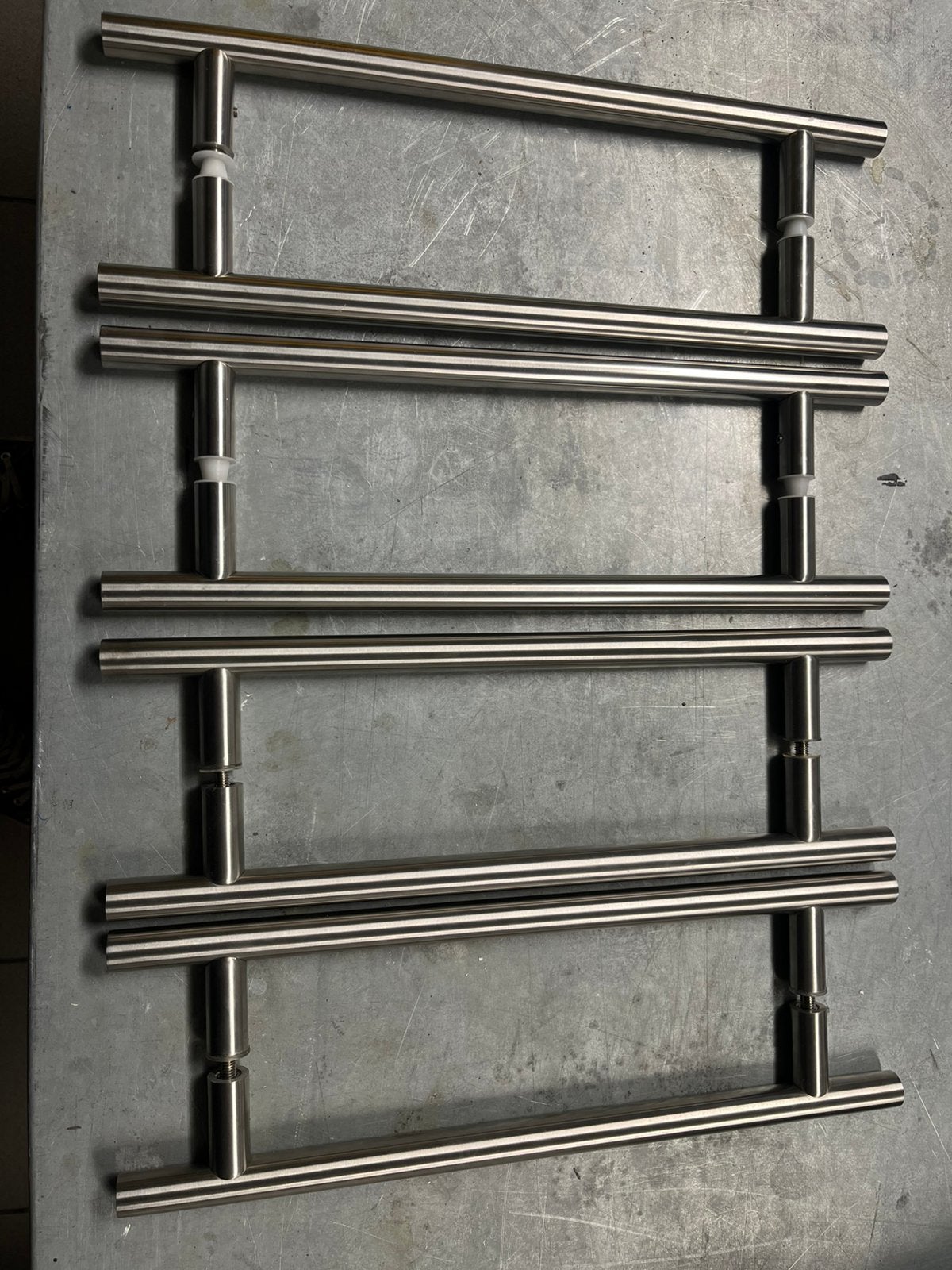 Deurgreep inox - deurtrekker inox, Ophalen of Verzenden, Gebruikt, Inox, Klink of Kruk