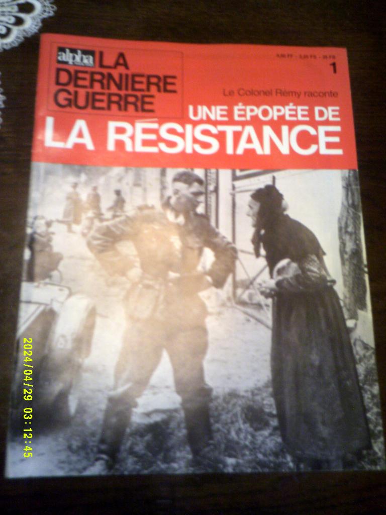 journal la dernière guerre" N 1, Enlèvement ou Envoi, Journal