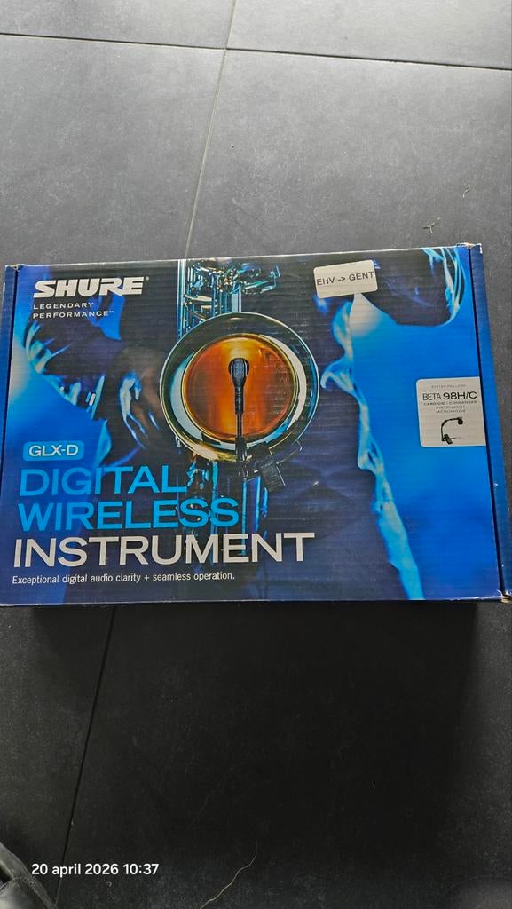 SHURE GLX-D Saxofoon draadloos microfoon, Ophalen, Draadloos
