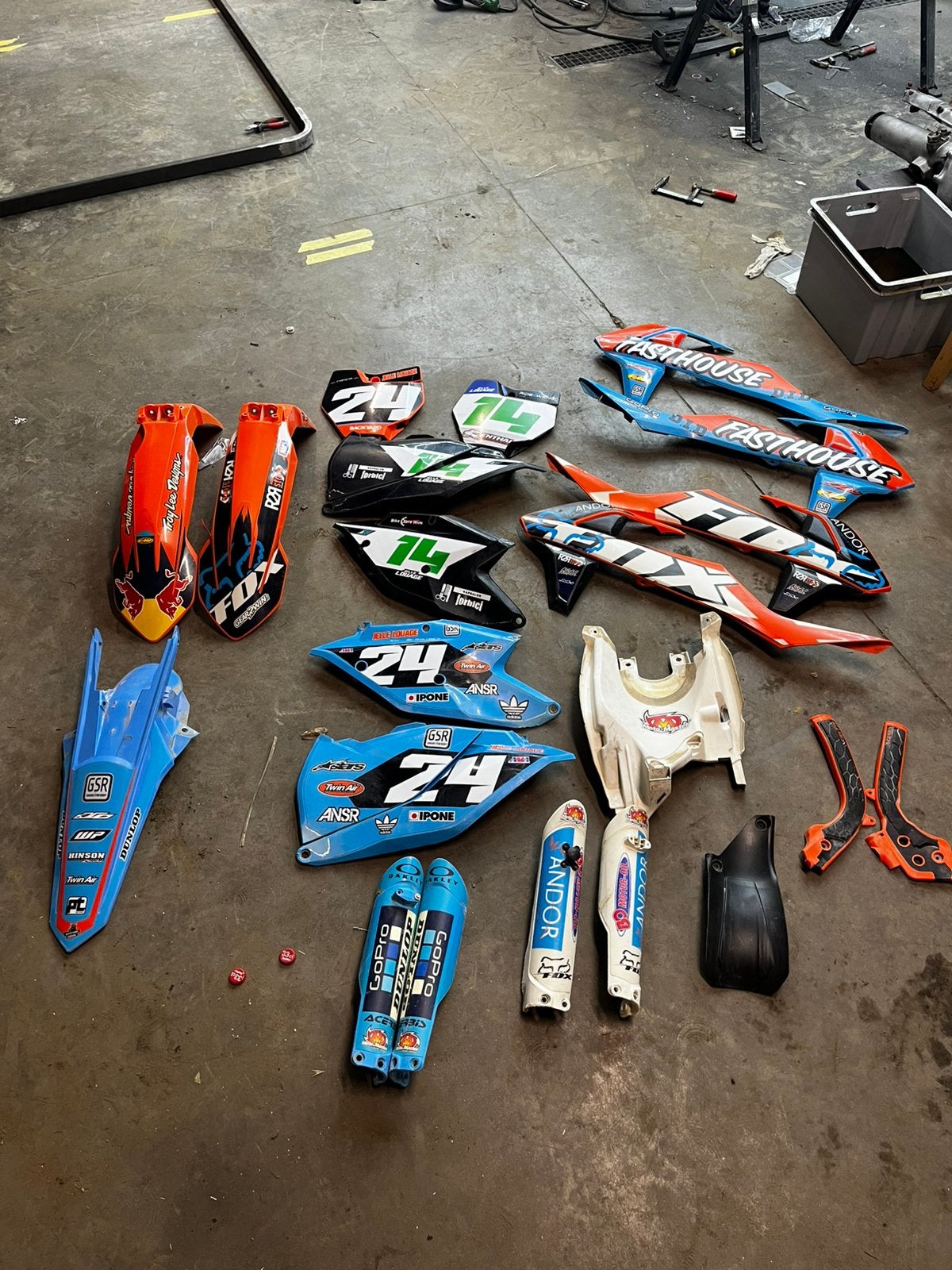 2016 ktm sxf450 kappen, Fietsen en Brommers, Ophalen of Verzenden, Zo goed als nieuw, 450 cc