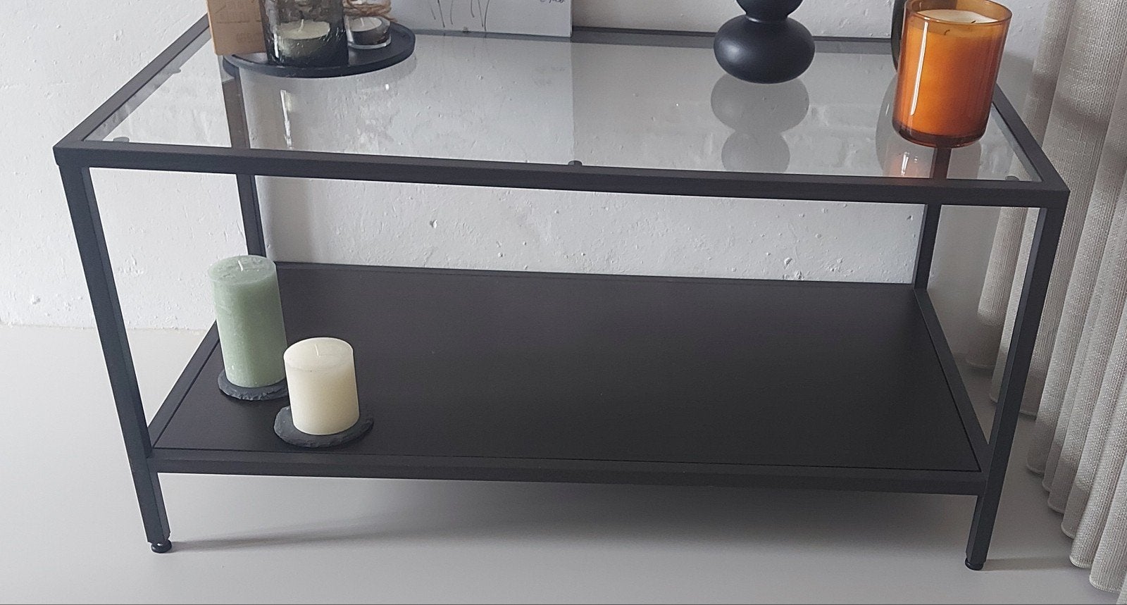 Ikea salontafel,  2 stuks,  passen in elkaar, Ophalen, Glas