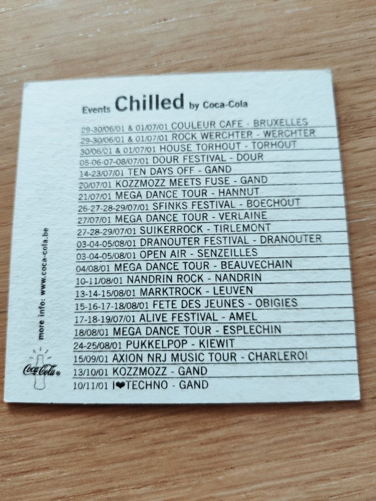 Bierviltje Cola R/V, Verzamelen, Ophalen of Verzenden, Zo goed als nieuw, Viltje(s), Overige merken