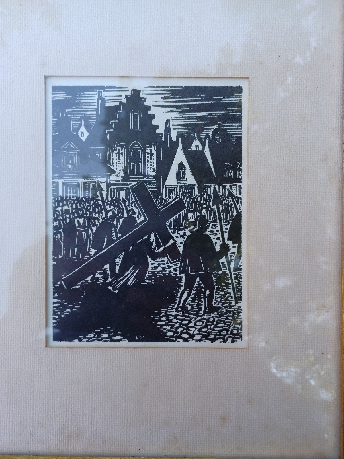 Masereel  gravure, Enlèvement ou Envoi, Gravure