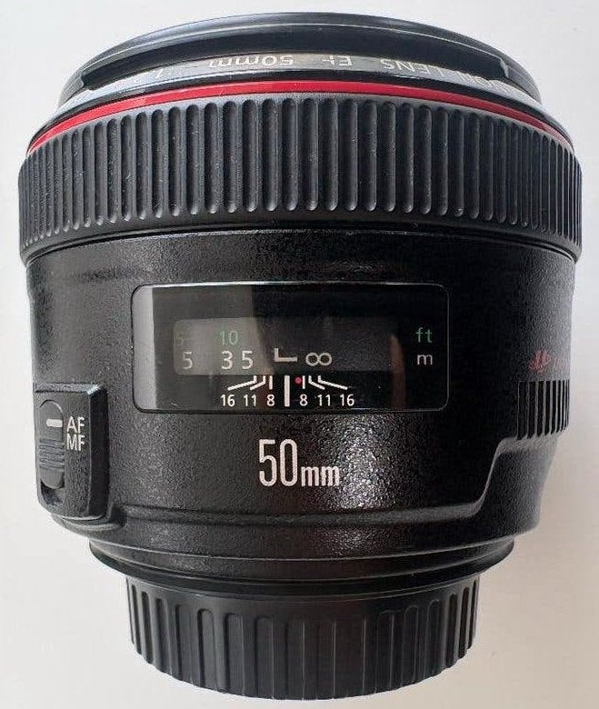 Canon EF 50mm f/1.2L USM Canon L-serie, Ophalen, Gebruikt, Canon, Autofocus
