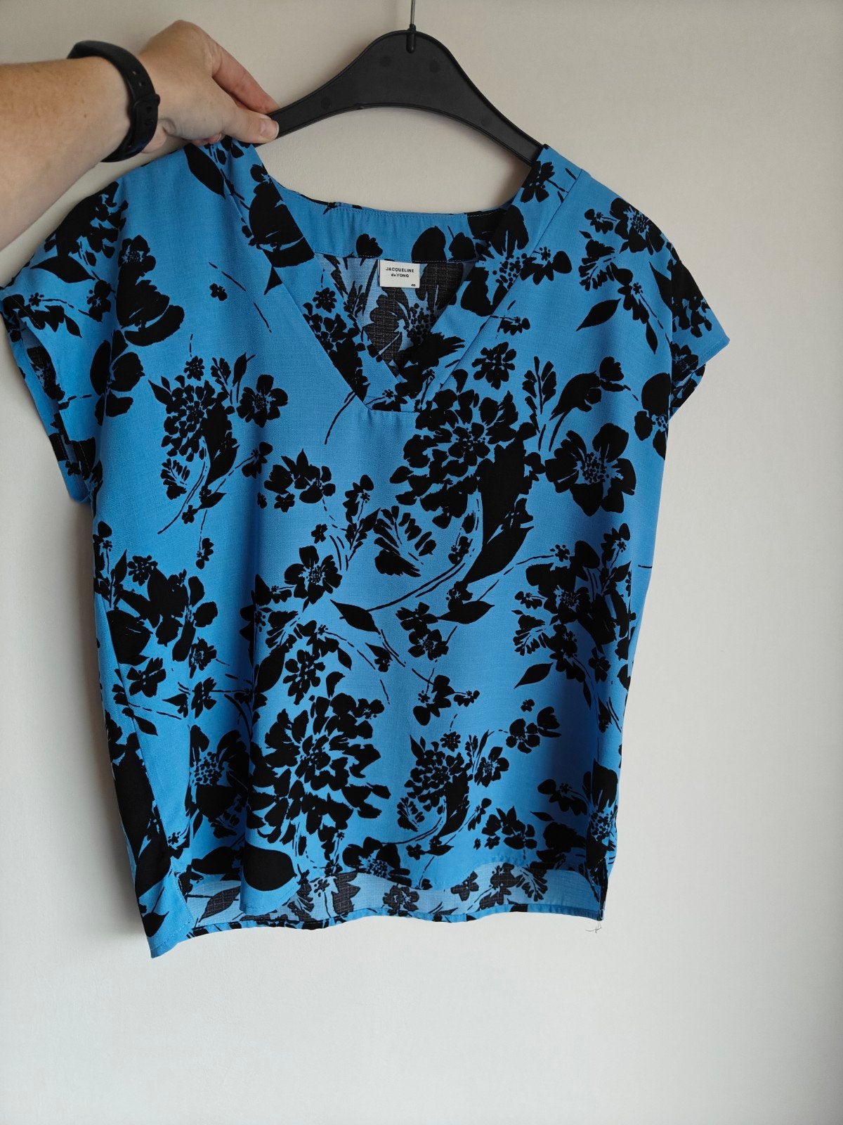 geklede t-shirt Jacqueline de Yong maat 40, Zwart, Korte mouw, Gedragen, Jacqueline de Yong