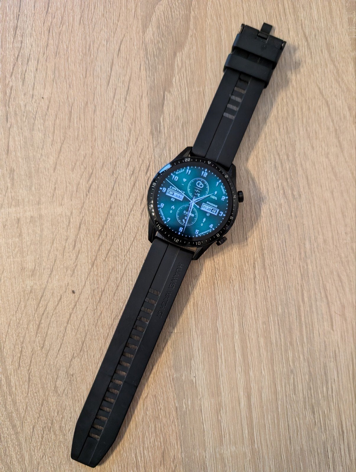 Smartwatch Huawei GT 2 - EA3, Zwart, Ophalen of Verzenden, Zo goed als nieuw, Waterdicht
