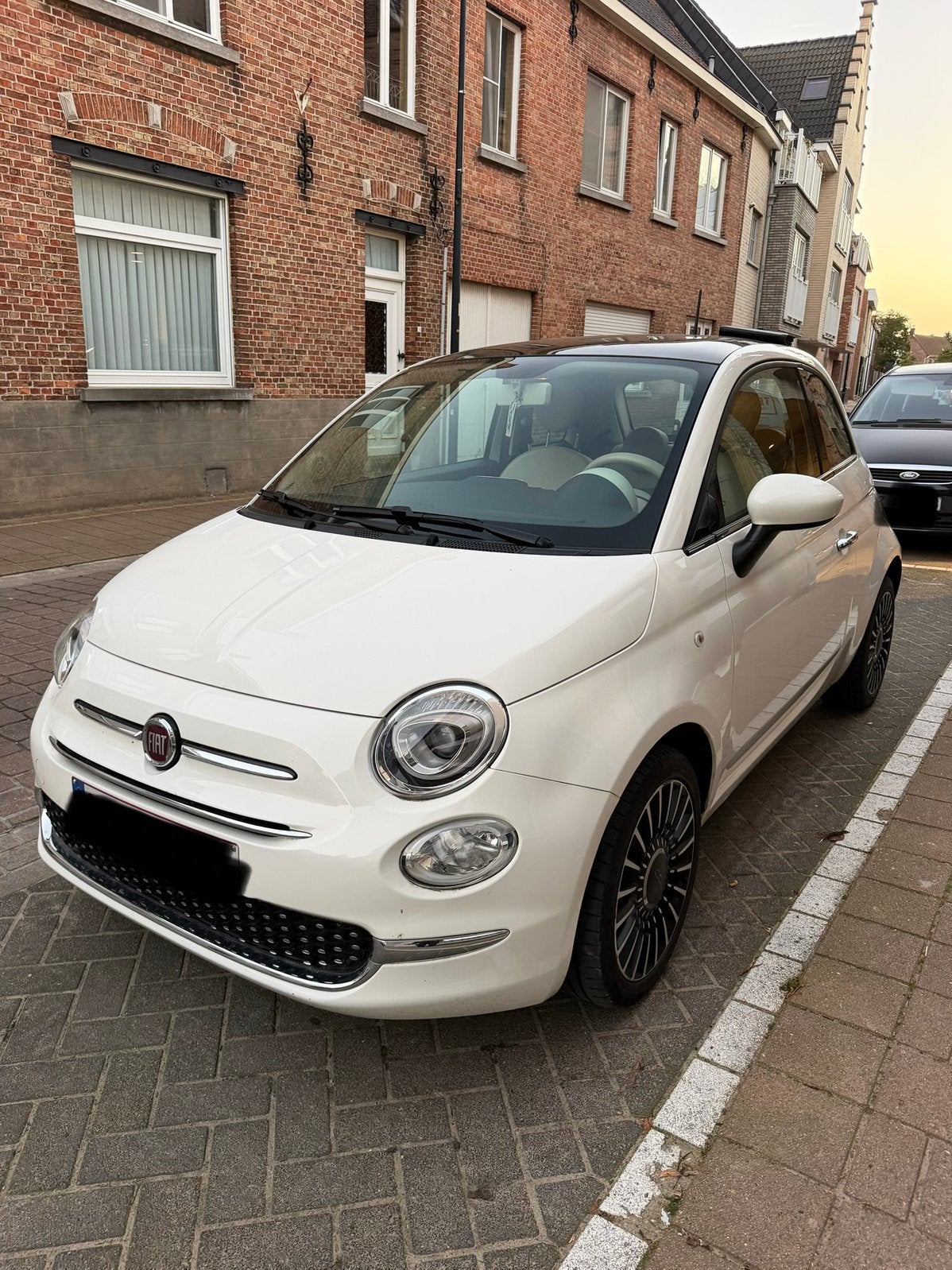 Fiat 500 Benzine 2018 Airco Carplay 50.000Km Topstaat!, Auto's, Voorwielaandrijving, Stof, Euro 6, Wit