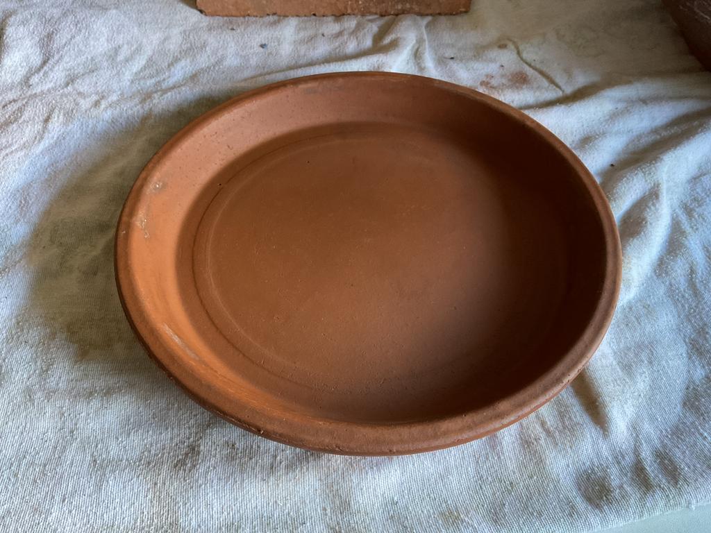 Terracotta onderschaal Deroma 87271SZ 27cm, Gebruikt, Rond, Minder dan 40 cm, Terracotta