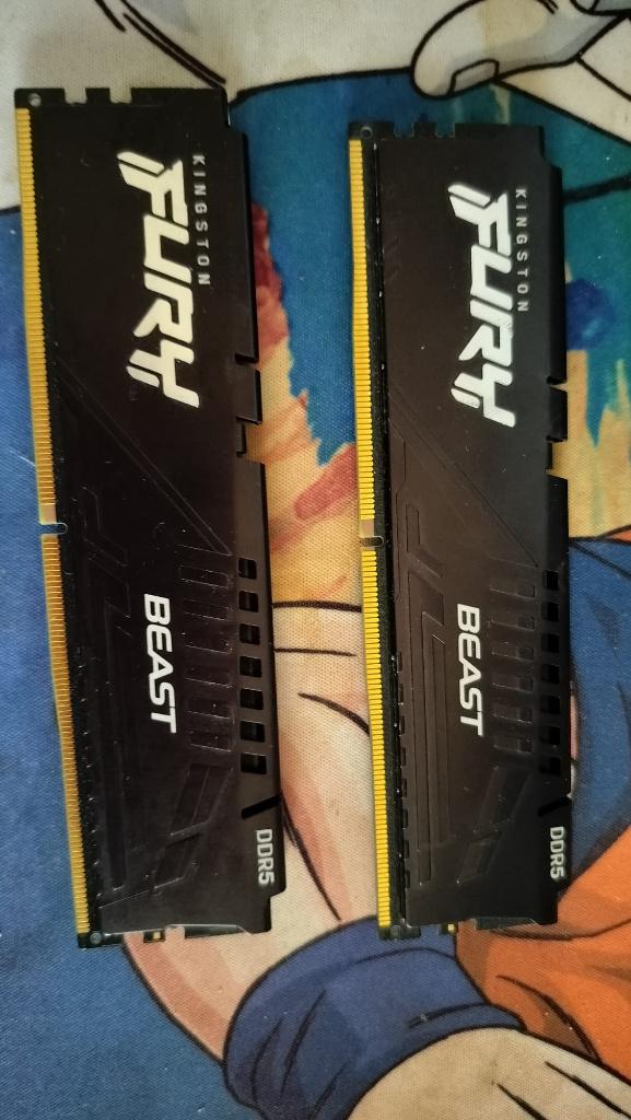 Kingston FURY Beast 64 GB (2 x 32 GB) DDR5-5600 CL40 Memory, Computers en Software, RAM geheugen, Ophalen, Zo goed als nieuw, Desktop