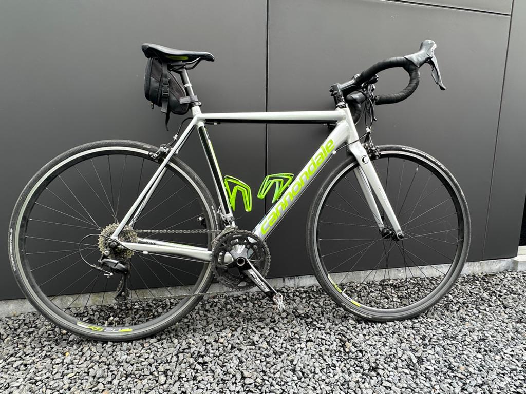 Koersfiets Cannondale Aluminium - maat 54, Autres marques, Frein sur jante, Aluminium, Enlèvement