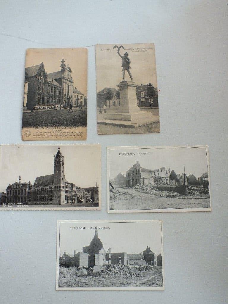 Roeselare lot van 5 postkaarten - gelopen en ongelopen, Verzenden, Ongelopen, West-Vlaanderen