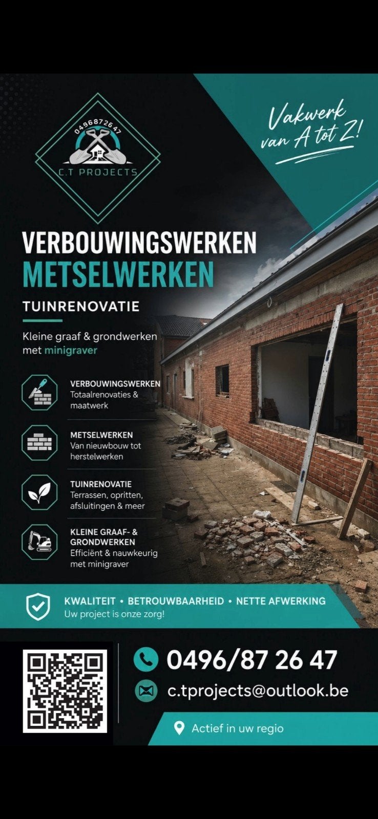 Verbouwingswerken/metselwerken/bekistingswerken