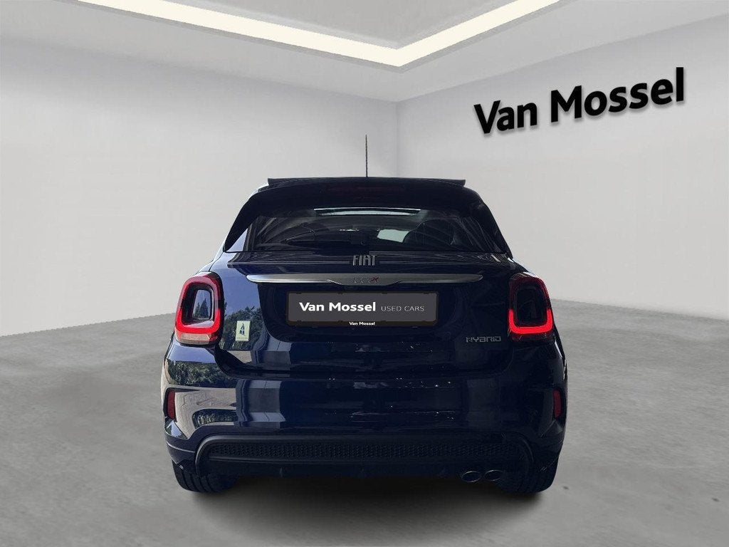 Fiat 500X 1.5 Hybrid 130 DCT7 Yacht Club Capri, Auto's, Fiat, Stof, Gebruikt, 4 cilinders, Blauw