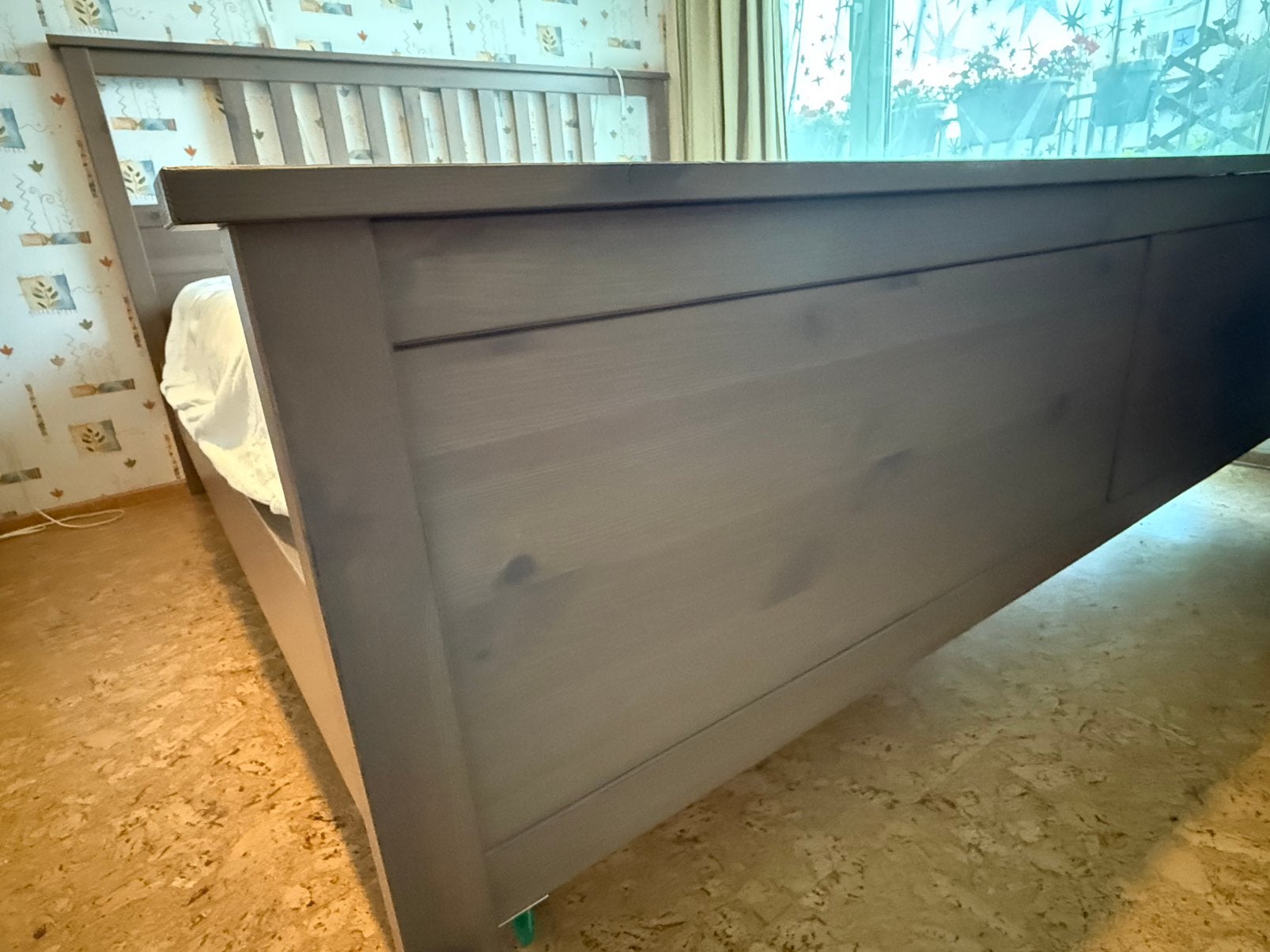 Bedframe Hemnes IKEA 180 x 200 ( Gratis levering regio Gent!, Enlèvement ou Envoi, Brun, Utilisé, 180 cm