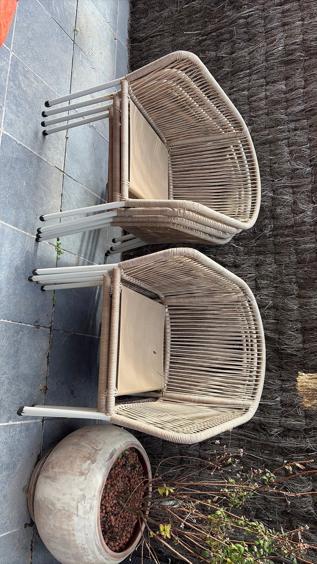 8 tuinstoelen, Tuin en Terras, Ophalen, Gebruikt