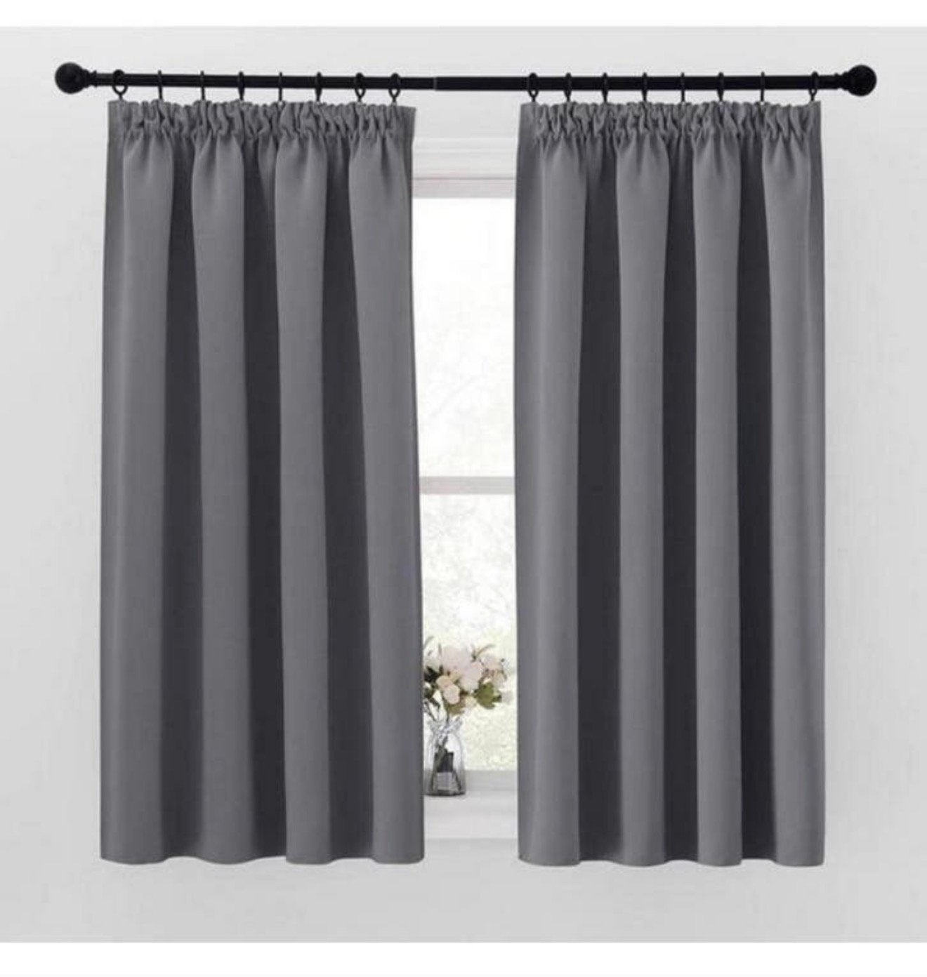Effen verduisterende gordijnen, warmte-isolerend 140x145 set, Ophalen of Verzenden, Nieuw
