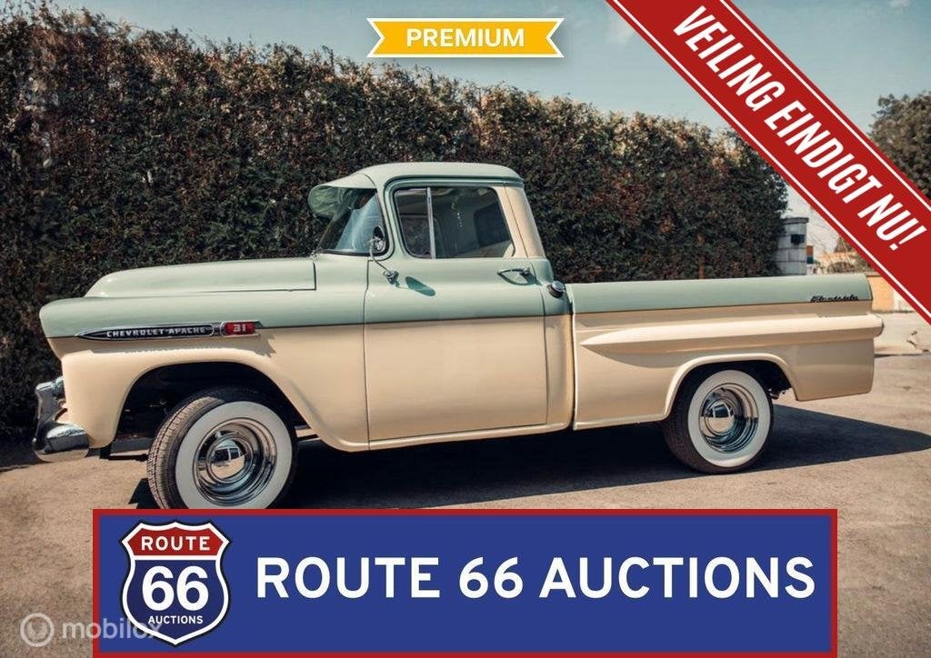 Chevrolet Apache Fleetside | 1959 | Route 66 Auctions, Achat, Entreprise, Chevrolet, Boîte manuelle
