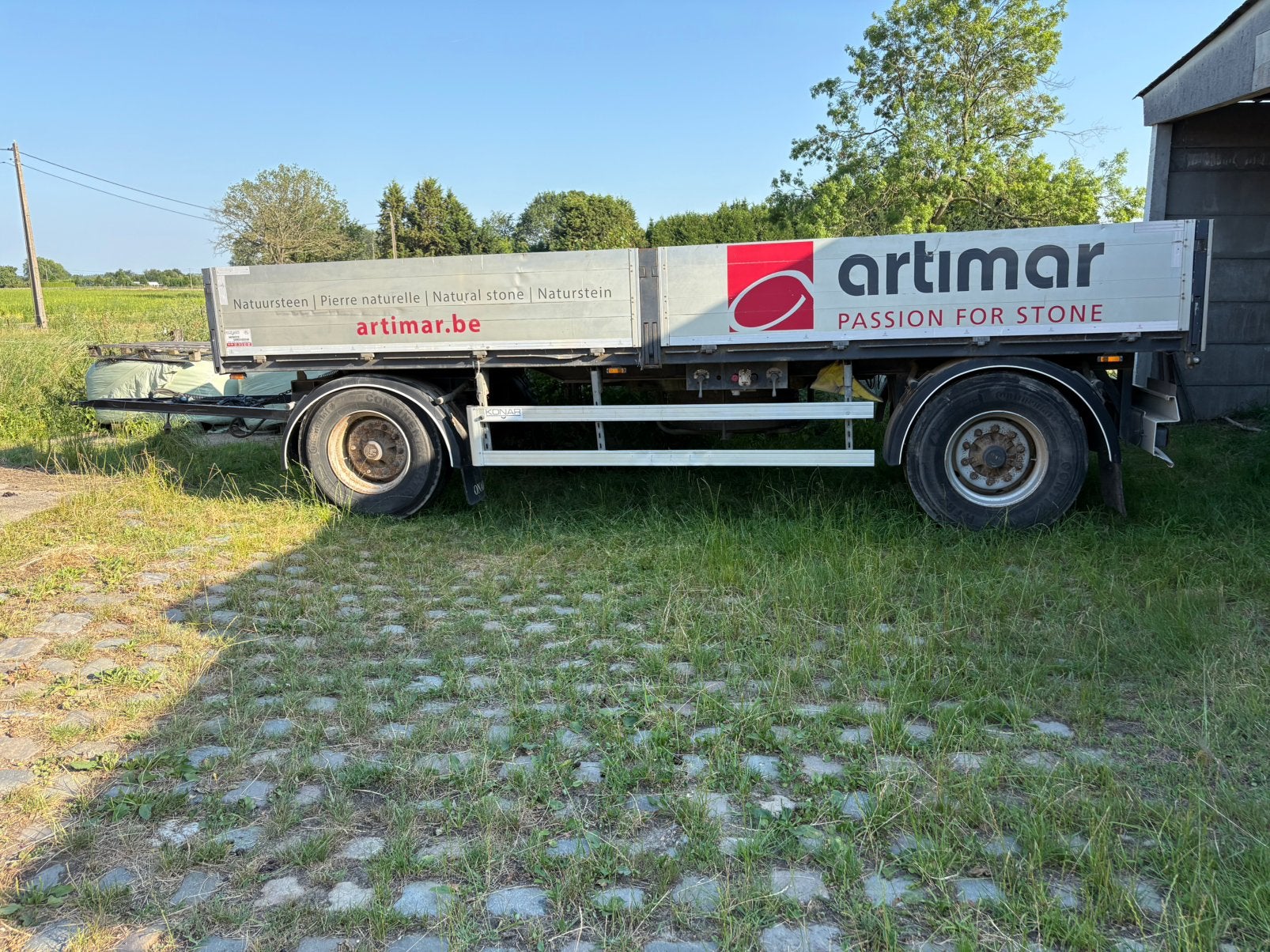 Trailer 18 ton, Ophalen
