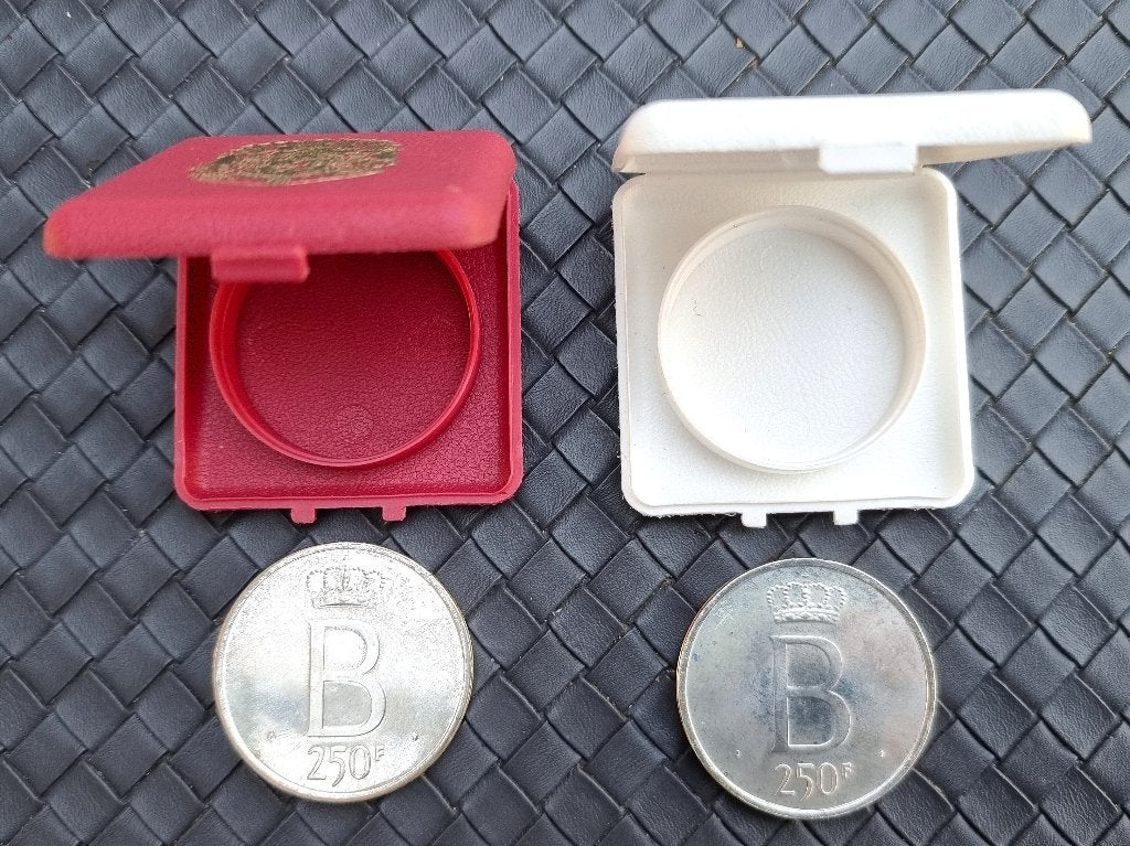 Munten 250 Frank Zilver/ QP/ met sterrenrand/Vlaams en Frans, Setje, Zilver, Ophalen of Verzenden, Zilver