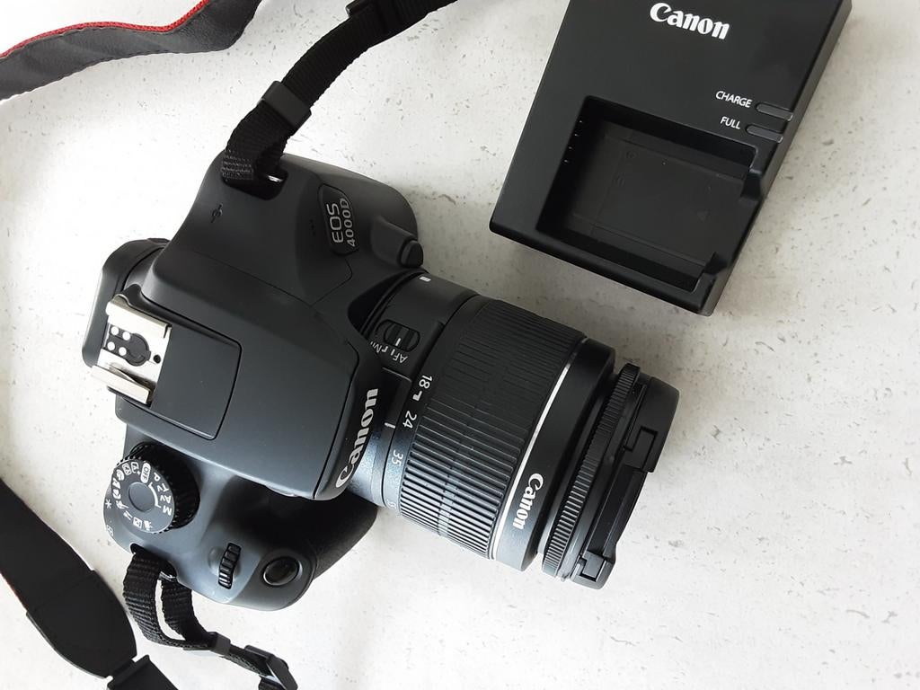 Canon EOS 4000D camera met object EF-S 18-55 mm III, 593clix, Ophalen of Verzenden, Nieuw, Spiegelreflex, Canon