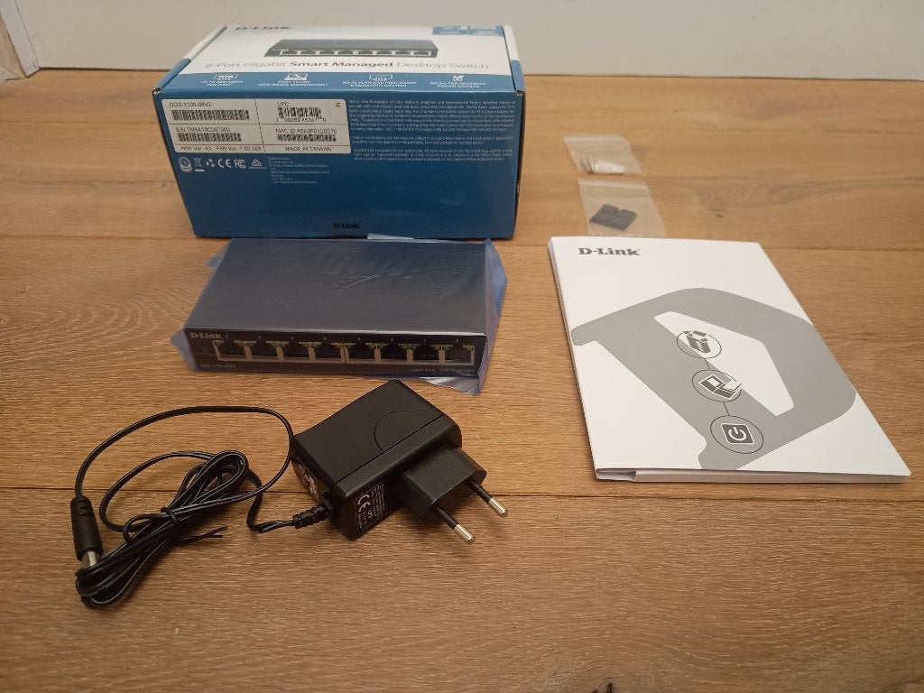 Netwerk Switch 8 Poorten - D-Link - Managed - NIEUW, Verzenden, Nieuw