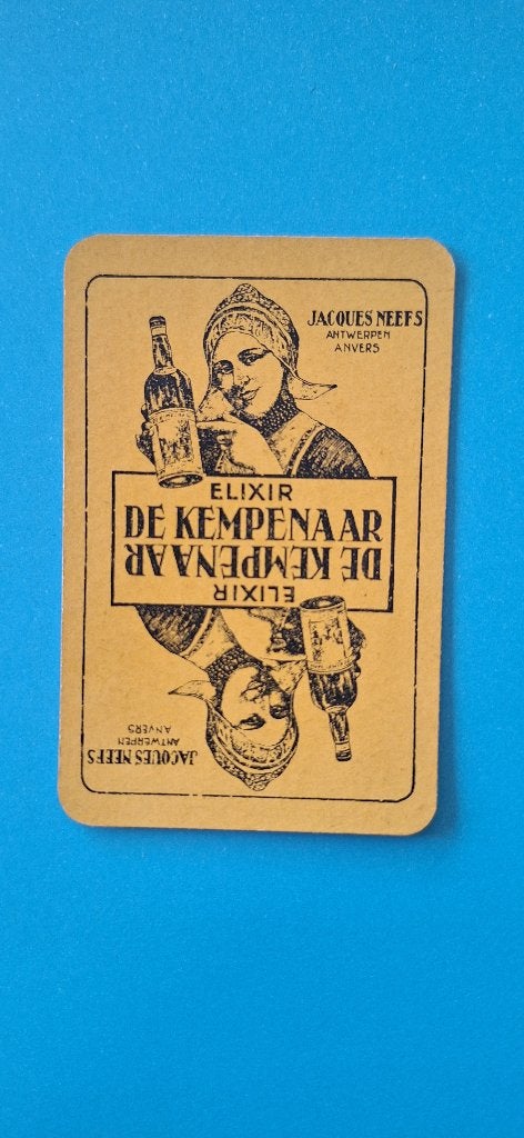 Speelkaart Elixir Kempeneer, J. Neefs_Antwerpen_15, Ophalen of Verzenden, Gebruikt, Speelkaart(en)