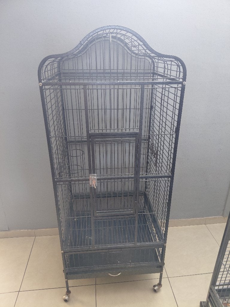 Cage perroquet, Ophalen of Verzenden, Gebruikt, Metaal, Vogelkooi