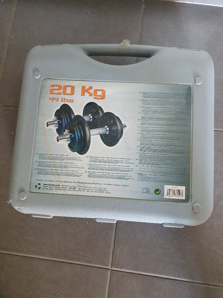 Set halters gewichten compleet, Ophalen, Zo goed als nieuw, Benen, Halterset