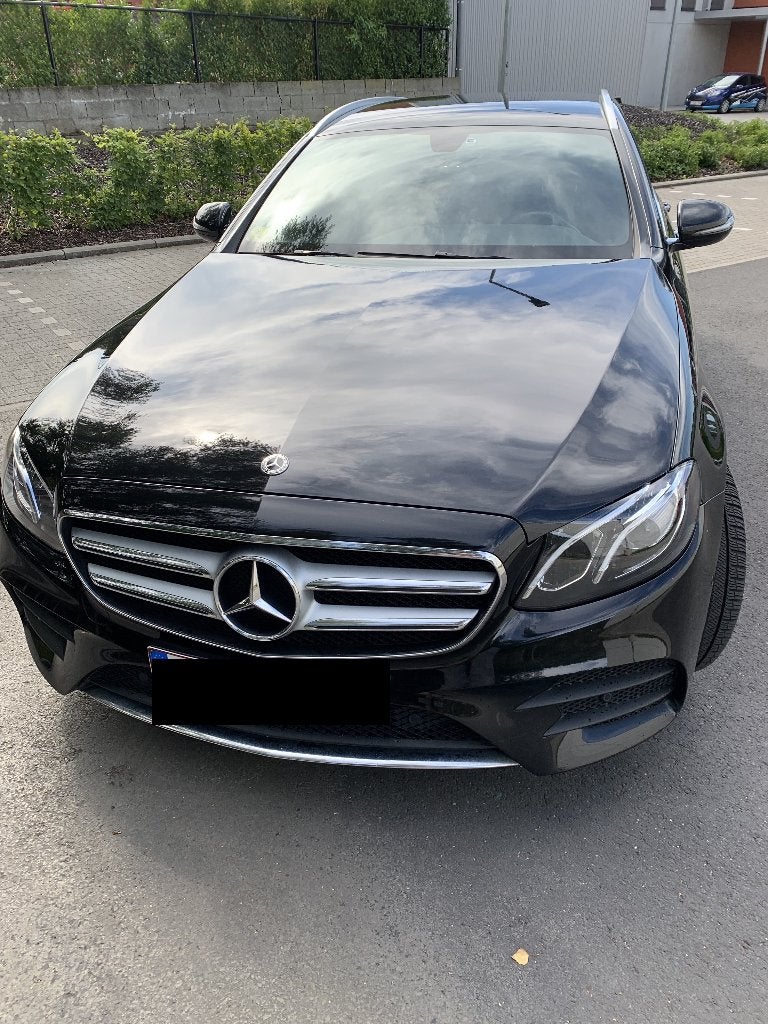Mercedes E  220 D  AMG business line, Auto's, Automaat, Achterwielaandrijving, Leder en Stof, Zwart
