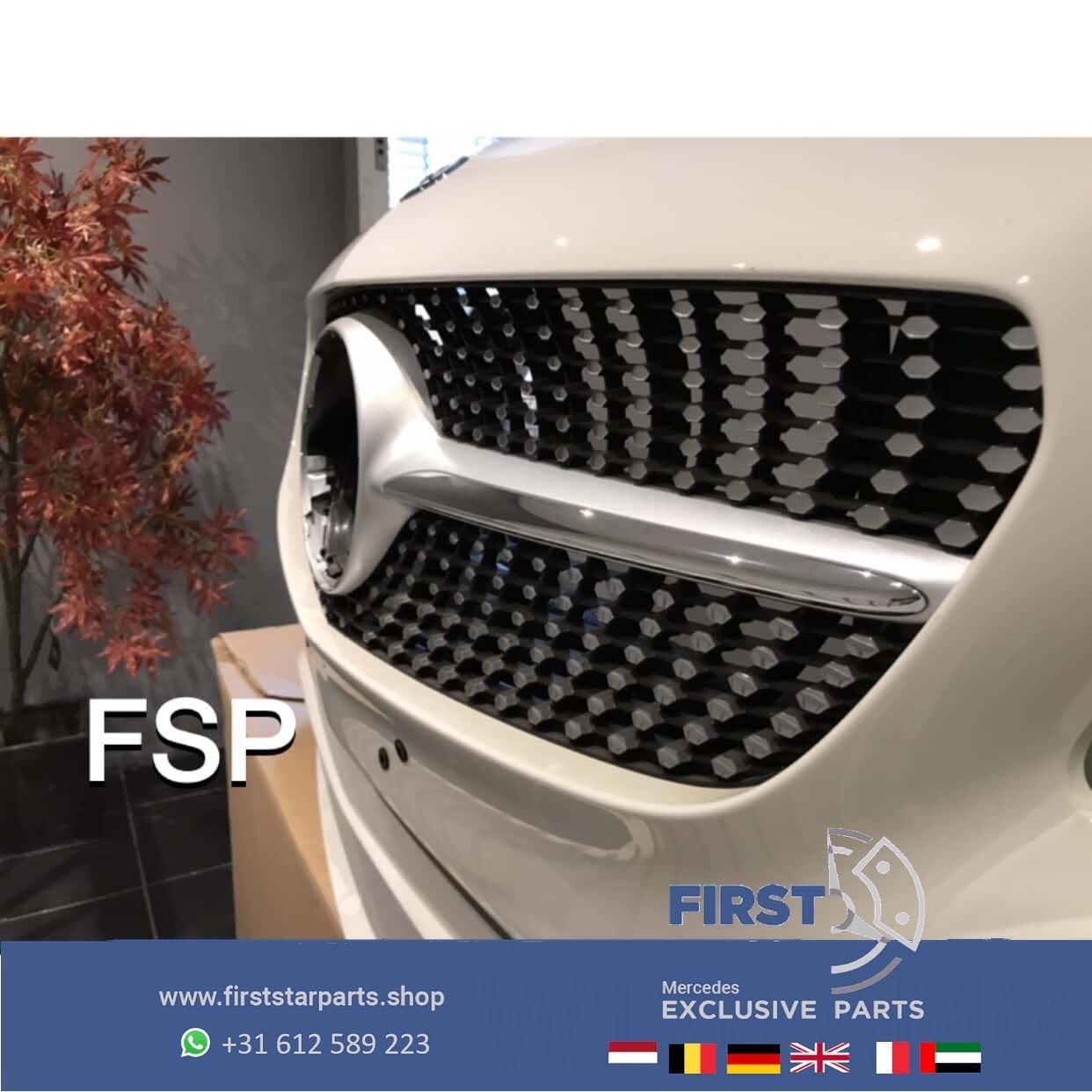 W176 FACELIFT AMG VOORBUMPER WIT Mercedes A Klasse 2015-2018, Gebruikt, -, Voor, Ophalen of Verzenden