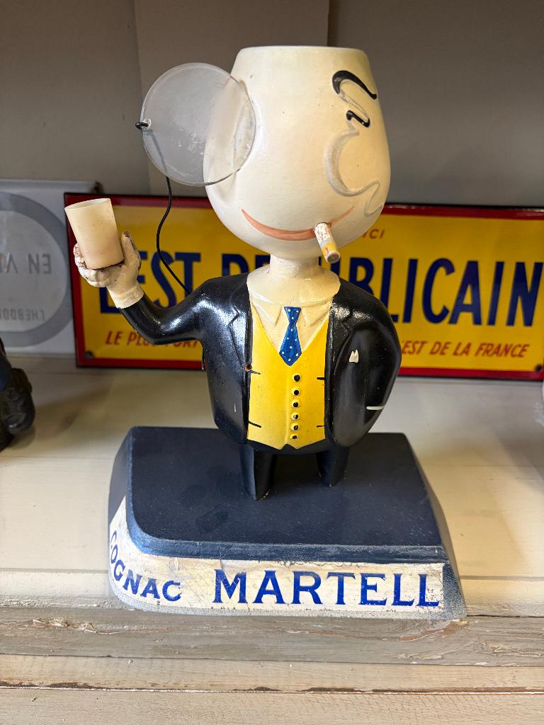 PLV GOGNAC MARTELL vers 1960 plâtre buste, Collections, Envoi
