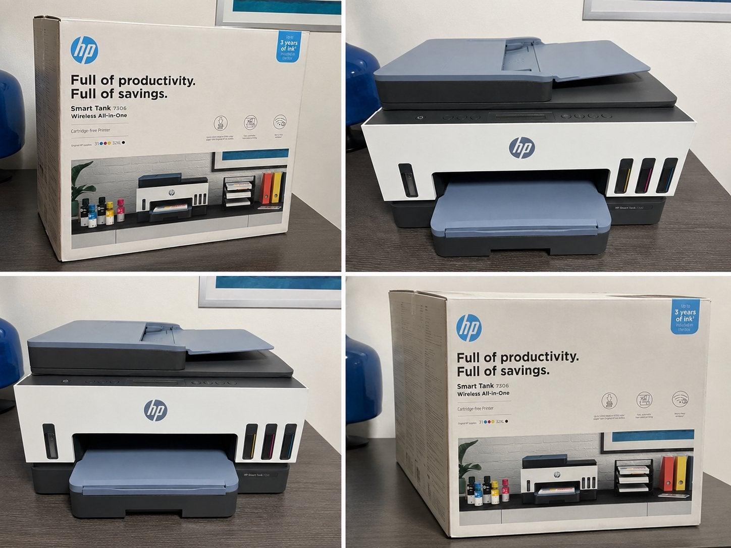 HP Smart Tank 7306 - Quasi neuve avec facture et encre, Informatique & Logiciels, Fournitures d'imprimante, Enlèvement ou Envoi
