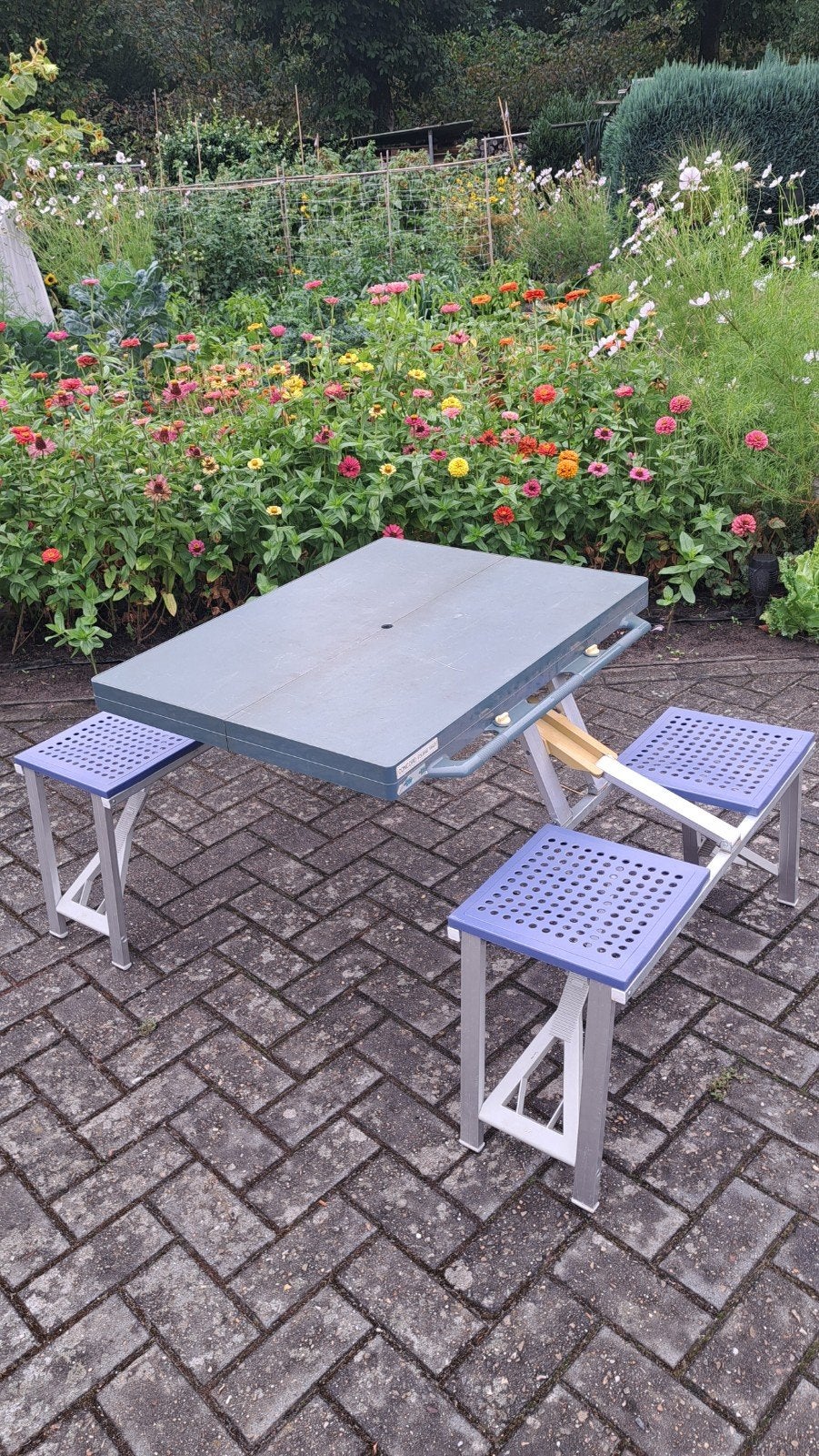 opplooibaar campingset, Ophalen