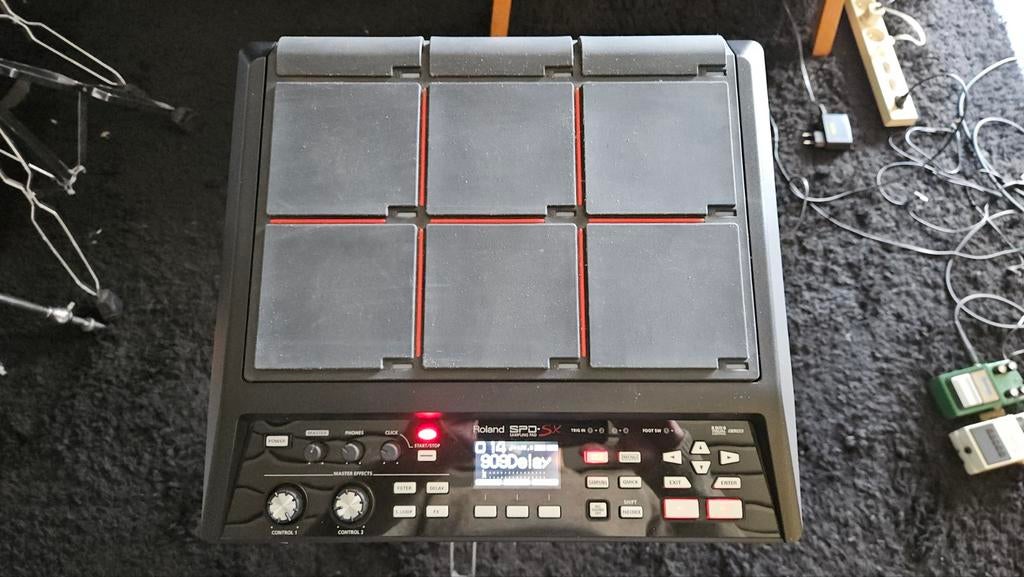 Roland SPD-SX sampling pad en stand, Ophalen, Roland