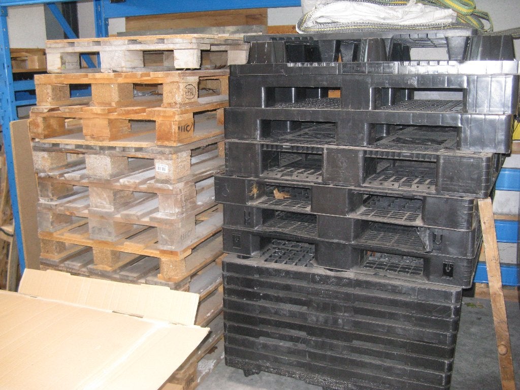 palletten, Doe-het-zelf en Bouw, Ophalen, Gebruikt, 50 mm of meer, Minder dan 200 cm