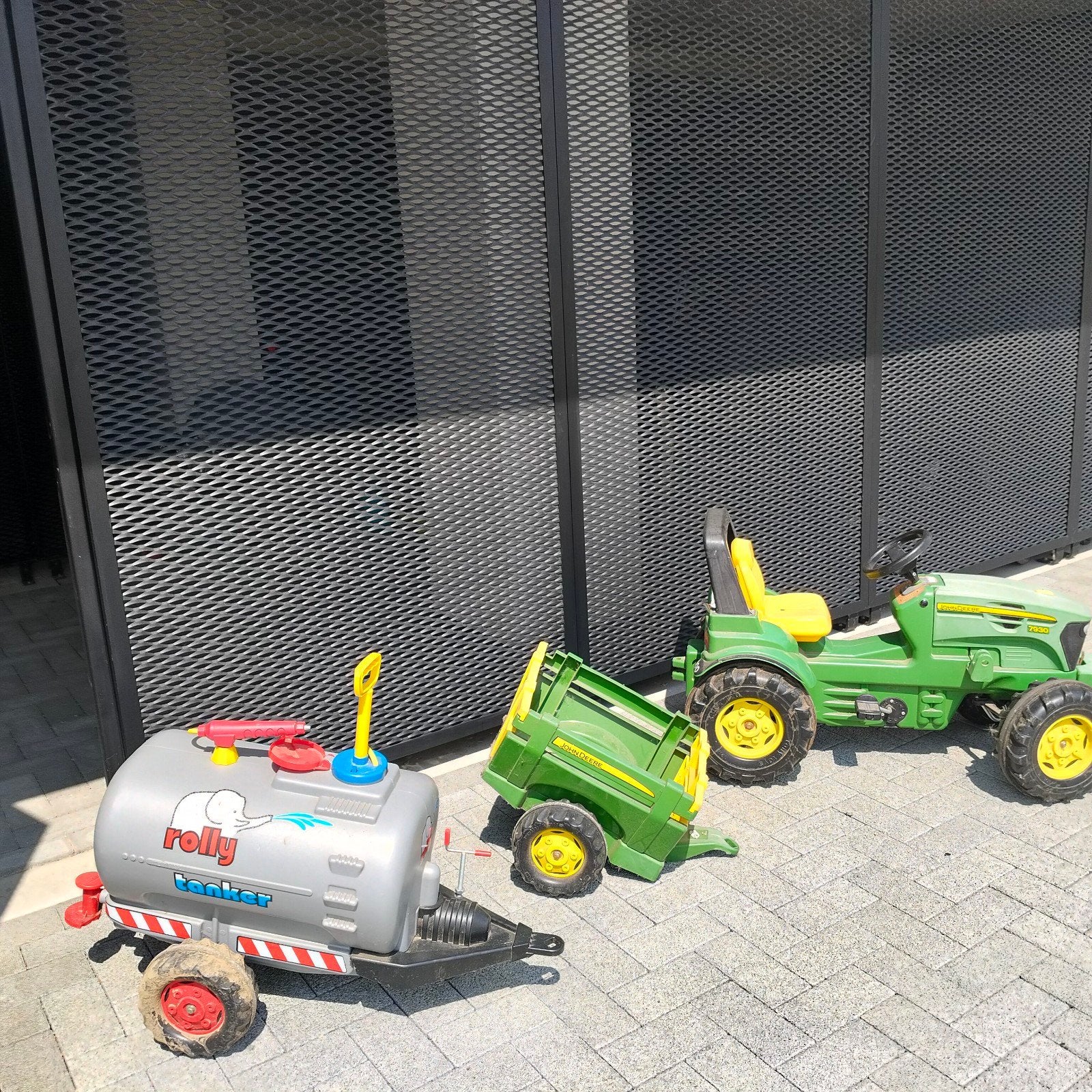 speelgoed tractor John Deere, Enlèvement